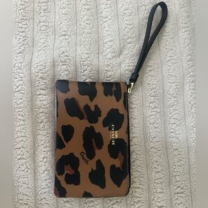 Leopard Coach wristlet